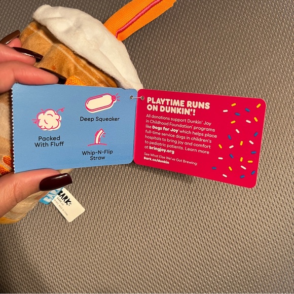 BARK Dunkin’ Donuts Iconic Iced Coffee Dog Toy - Picture 5 of 6